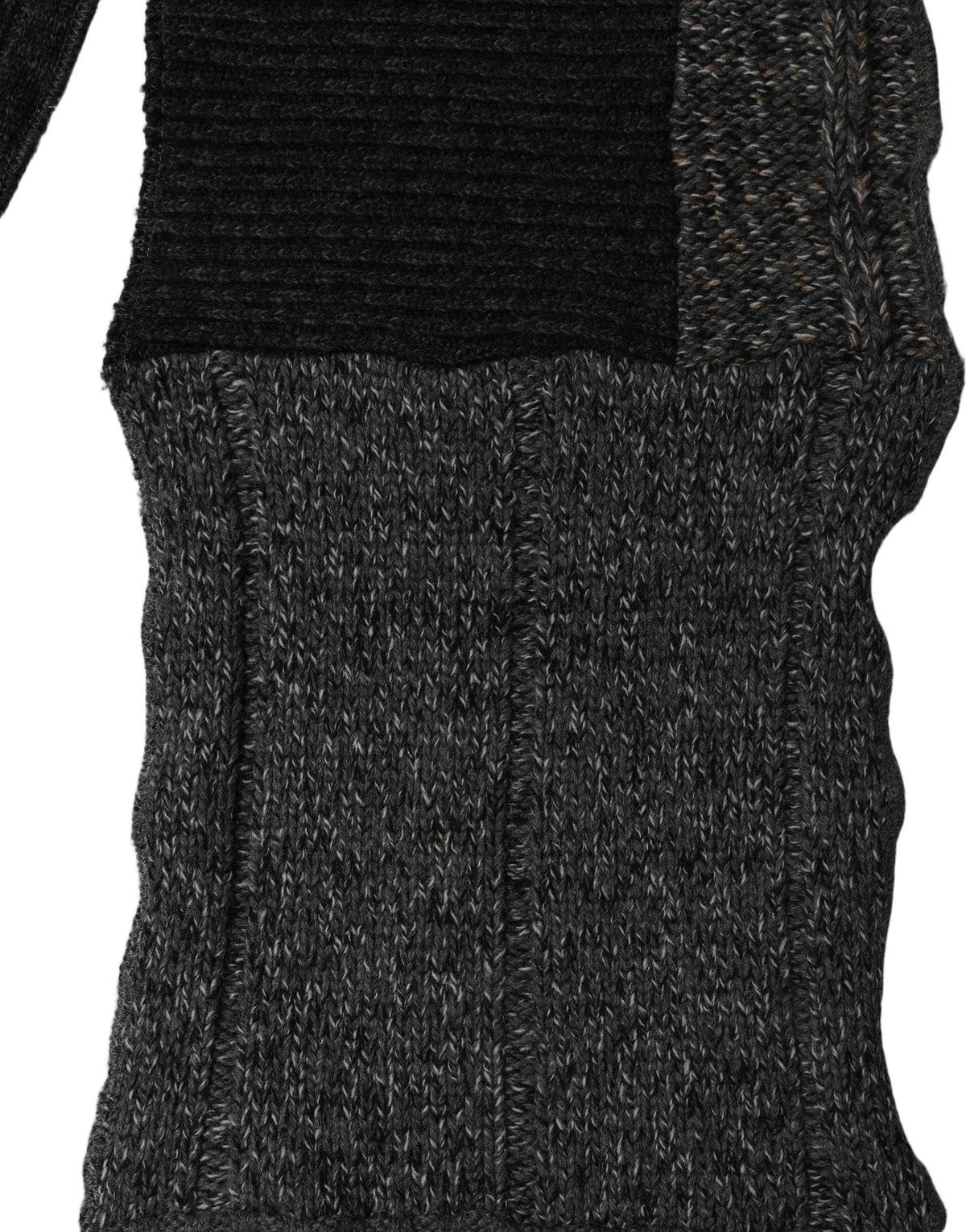 Dolce & Gabbana Dolce & Gabbana Multicolor Patchwork Wool Knit Shawl Women's Scarf
