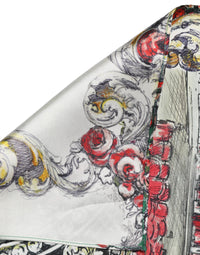 Dolce & Gabbana Dolce & Gabbana Multicolor Silk Printed Square Foulard Women's Scarf