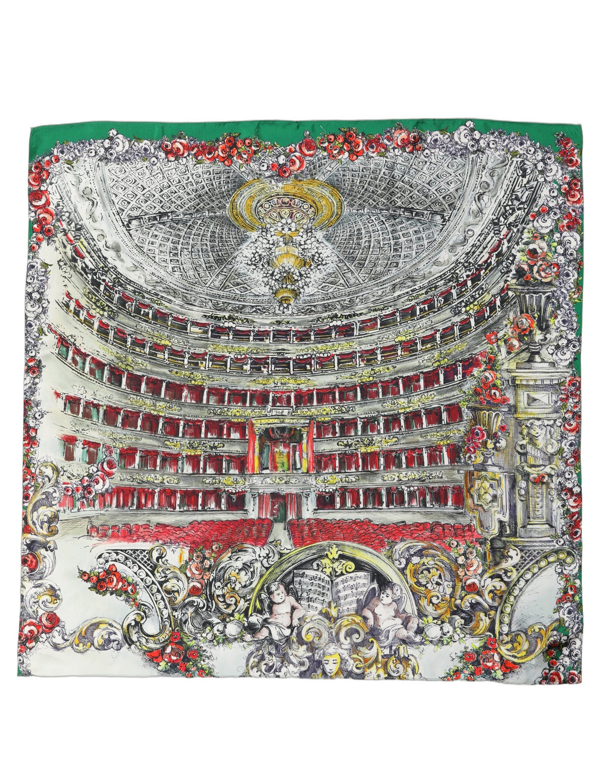 Dolce & Gabbana Dolce & Gabbana Multicolor Silk Printed Square Foulard Women's Scarf