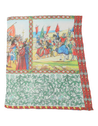 Dolce & Gabbana Dolce & Gabbana Multicolor Silk Printed Square Foulard Women's Scarf