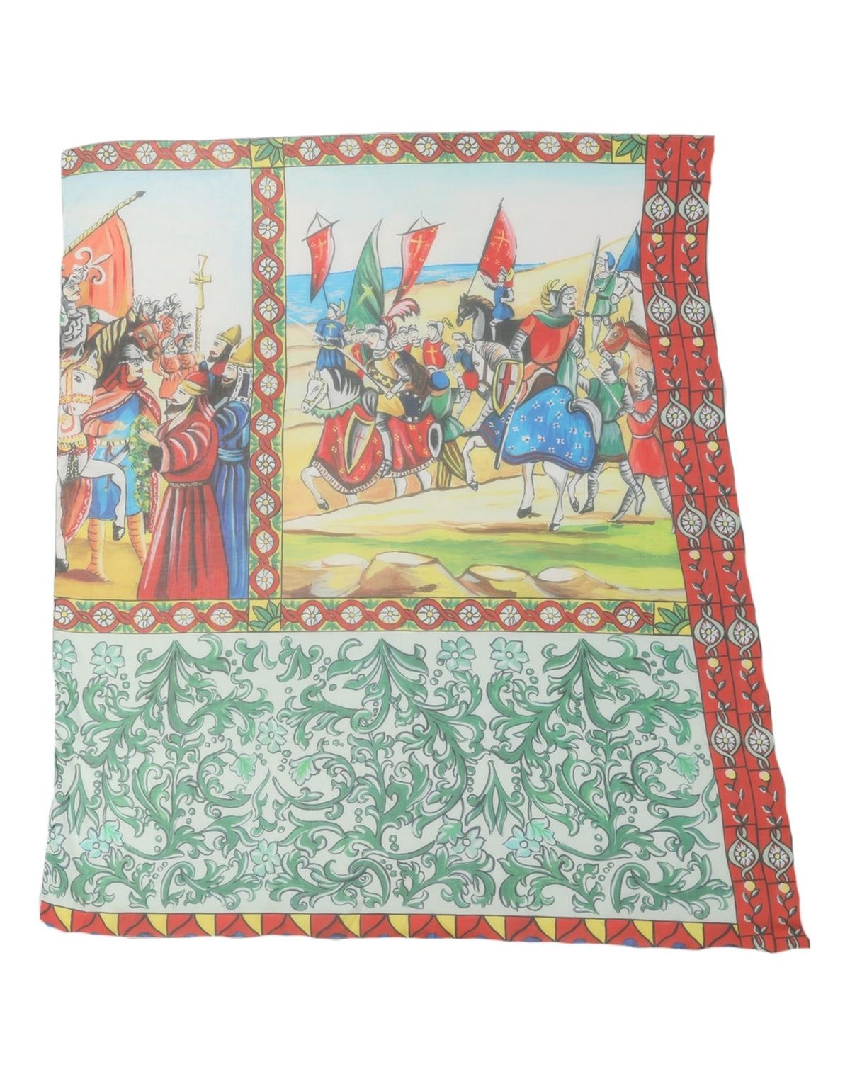 Dolce & Gabbana Dolce & Gabbana Multicolor Silk Printed Square Foulard Women's Scarf