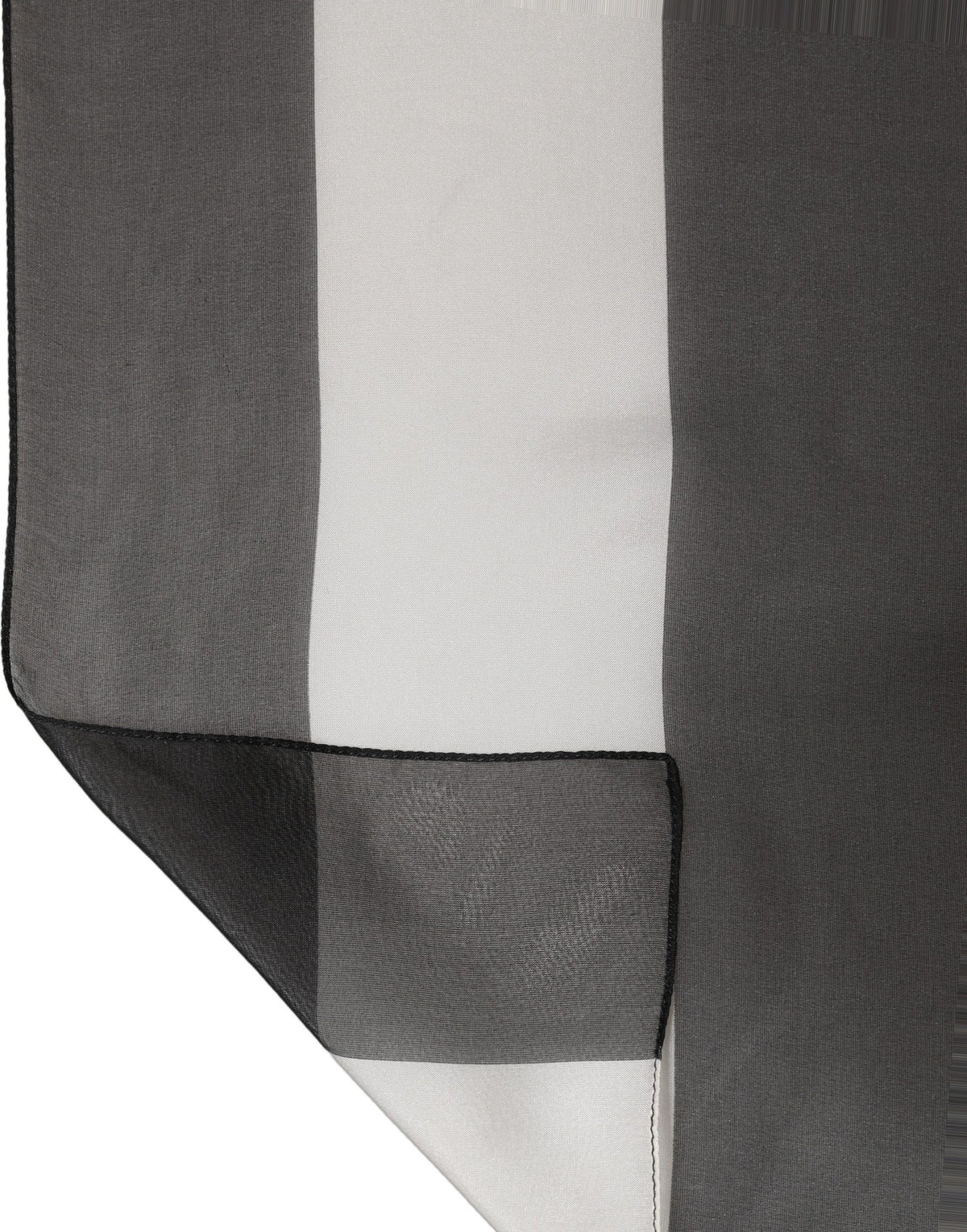 Dolce & Gabbana Dolce & Gabbana Black White Stripe Silk Shawl Stole Women's Scarf
