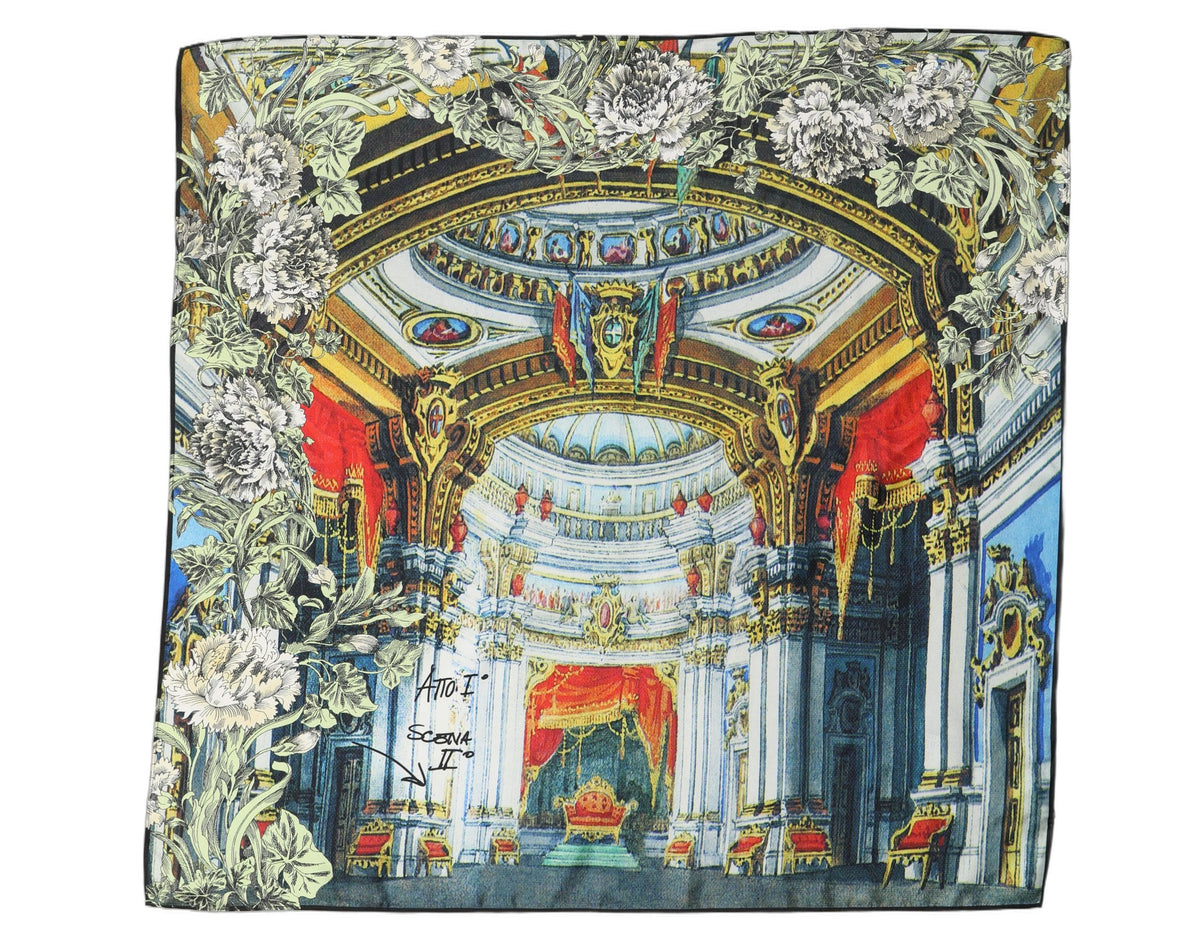 Dolce & Gabbana Dolce & Gabbana Multicolor Printed Silk Square Foulard Women's Scarf