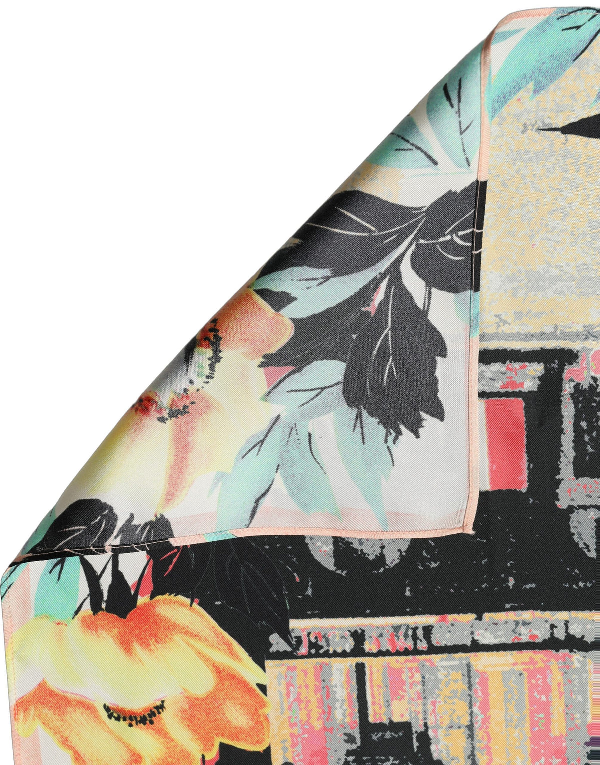 Dolce & Gabbana Dolce & Gabbana Multicolor Printed Silk Square Foulard Women's Scarf