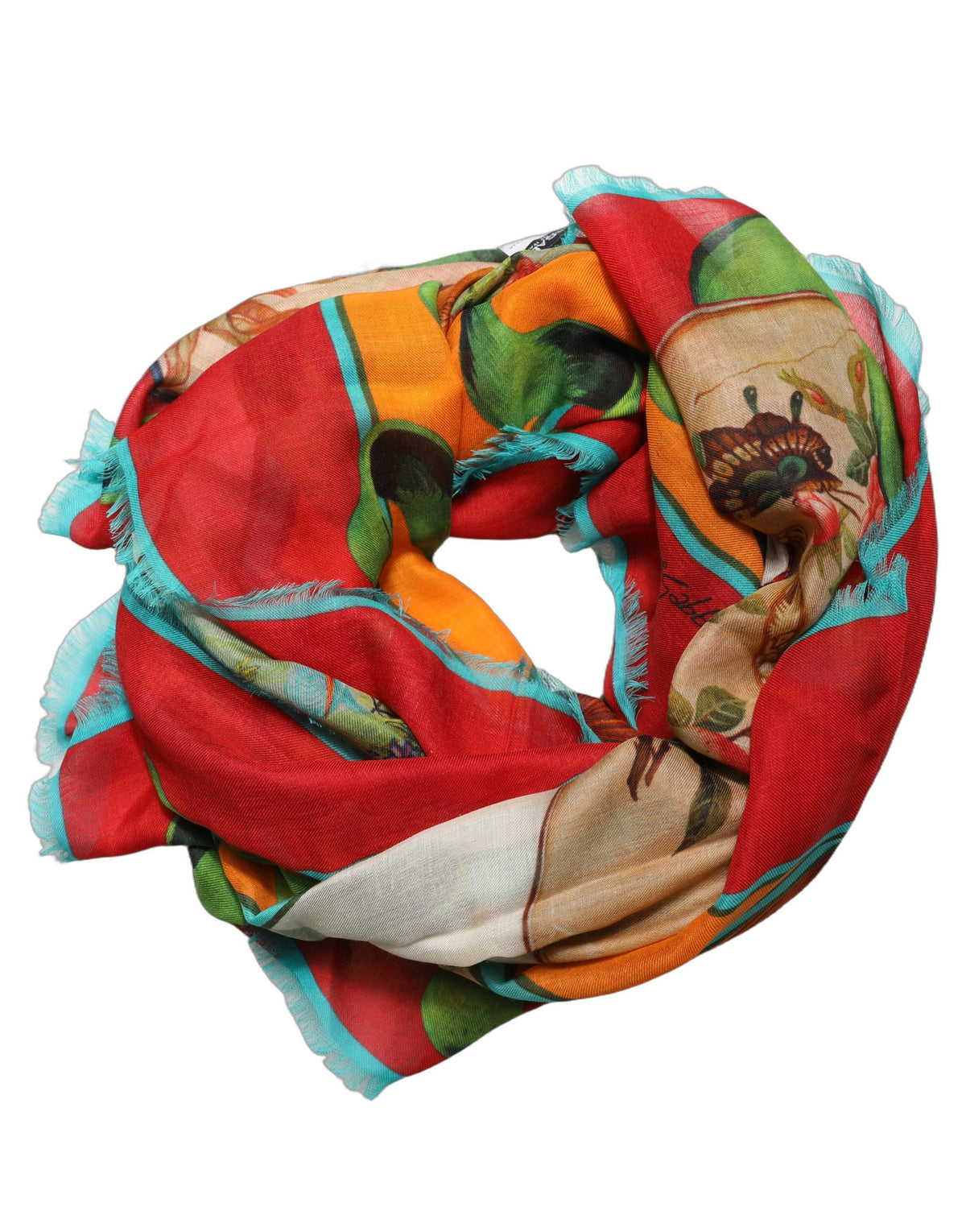 Dolce & Gabbana Dolce & Gabbana Multicolor Marco Polo Motifs Shawl Women's Scarf