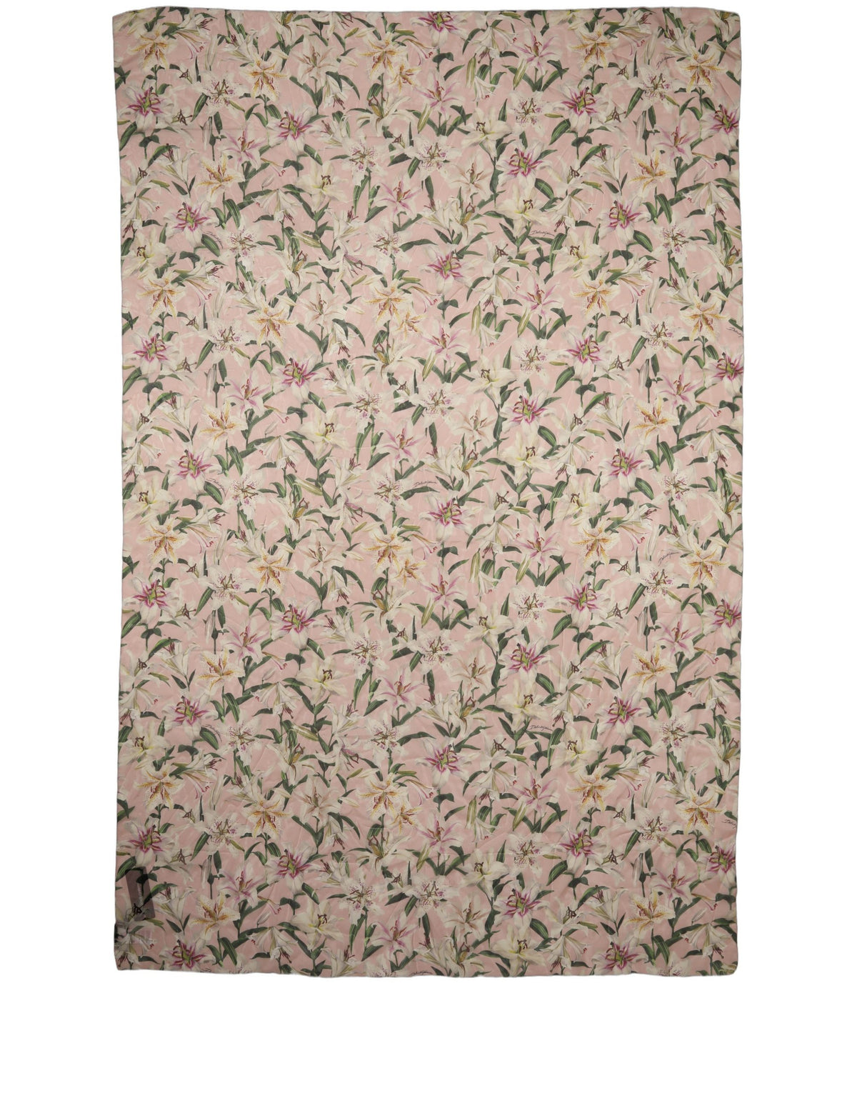 Dolce & Gabbana Dolce & Gabbana Pink Silk Floral Chiffon Long Stole Women's Scarf
