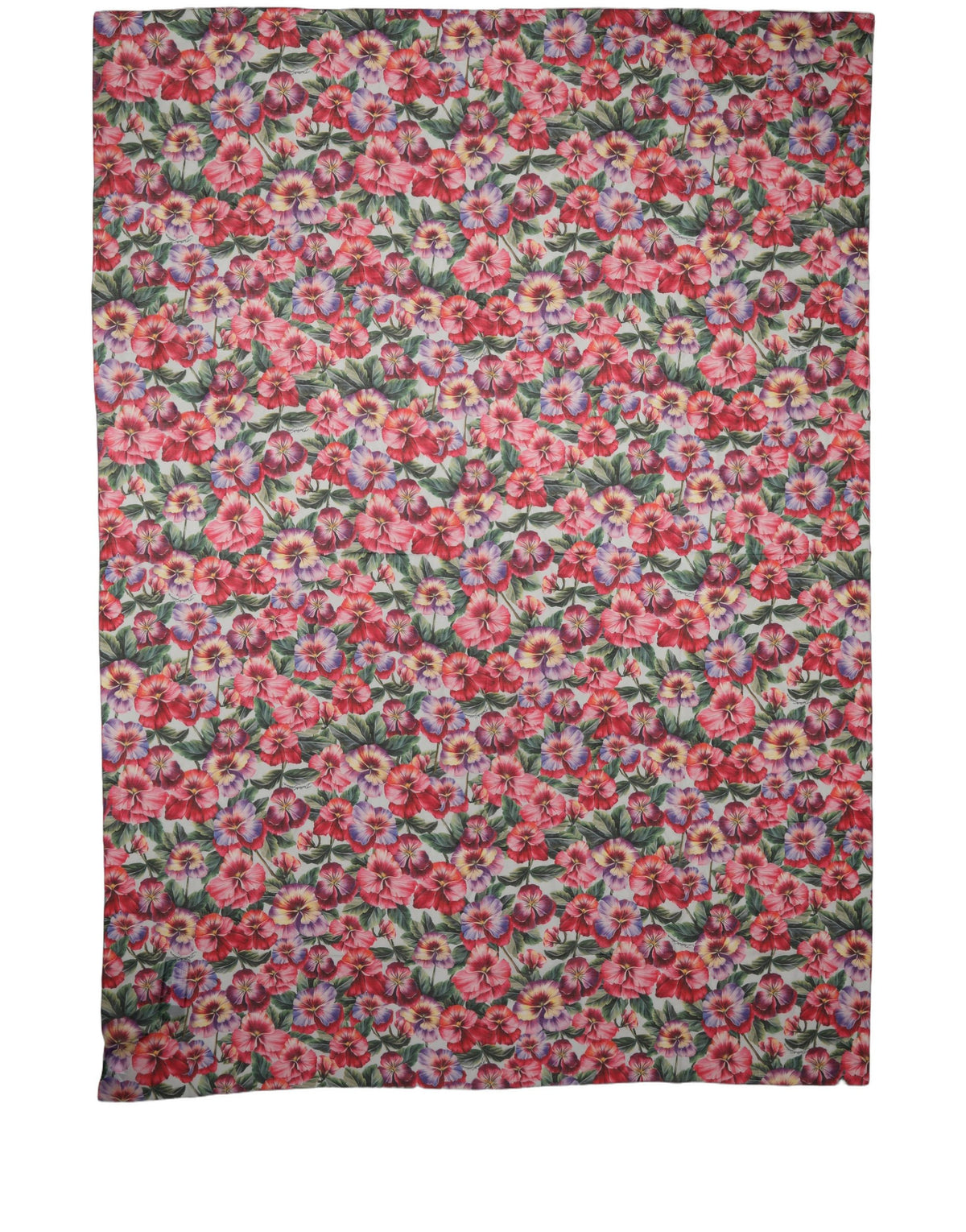 Dolce & Gabbana Dolce & Gabbana Multicolor Floral Cotton Lace Stole Women's Scarf
