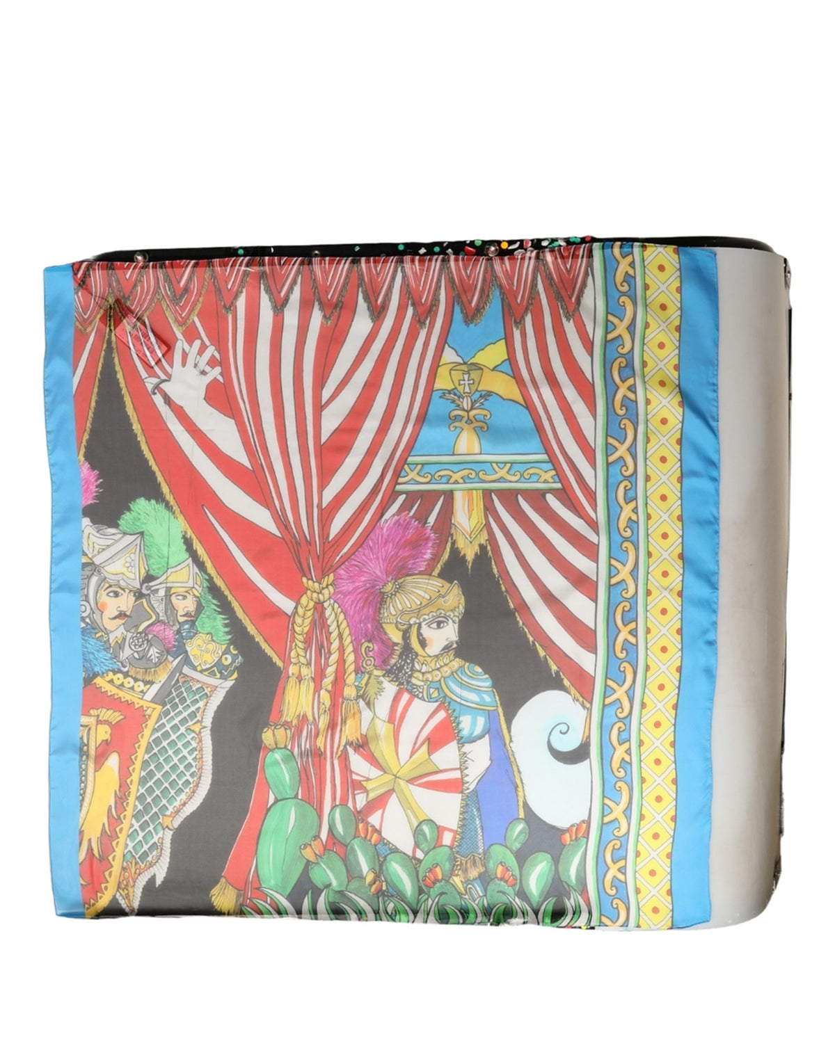 Dolce & Gabbana Dolce & Gabbana Multicolor Silk Printed Square Foulard Women's Scarf