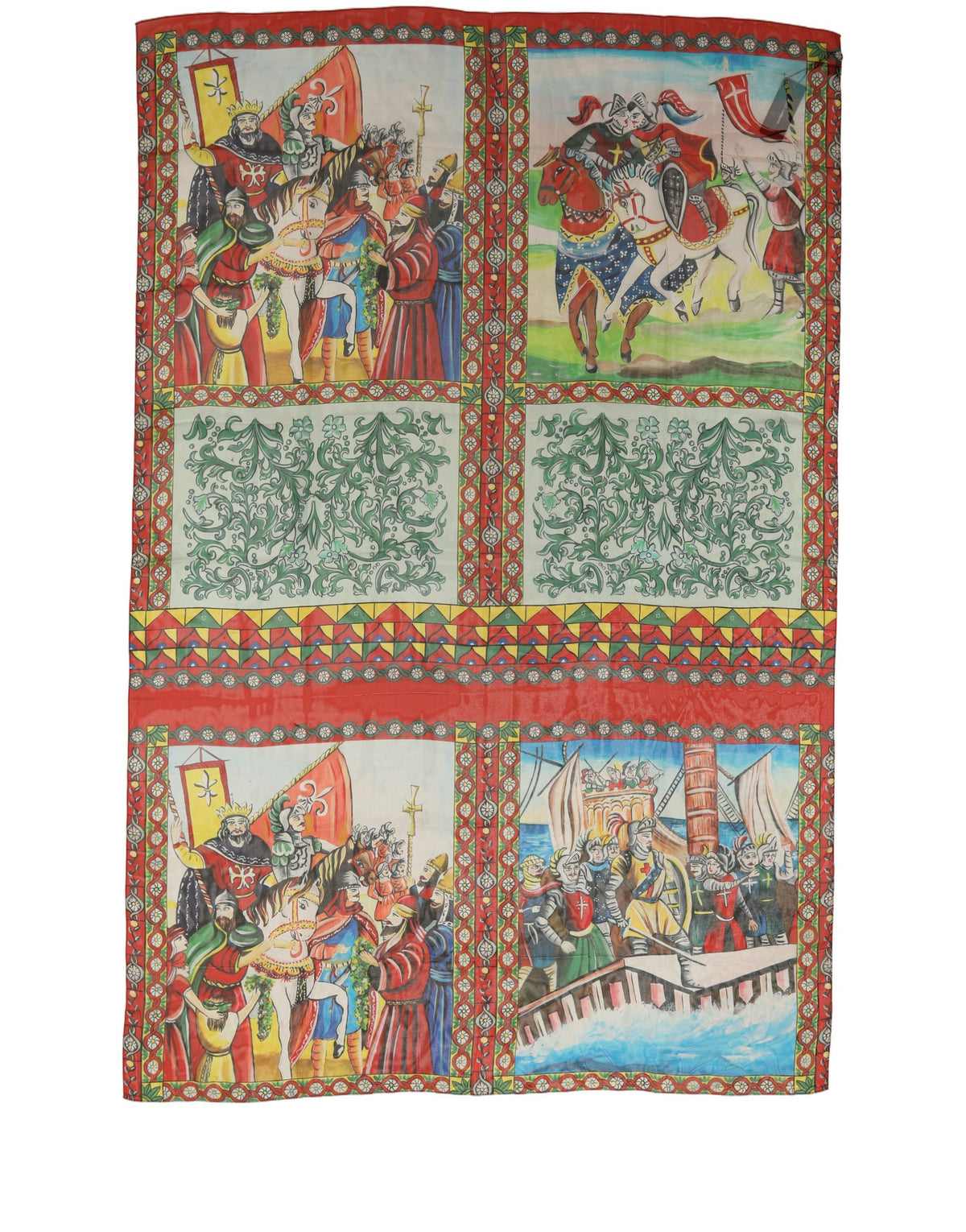 Dolce & Gabbana Dolce & Gabbana Multicolor Silk Printed Shawl Stole Women's Scarf