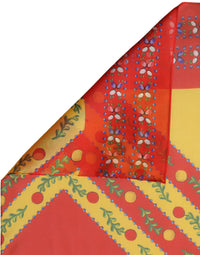 Dolce & Gabbana Dolce & Gabbana Multicolor Silk Geometric Square Foulard Women's Scarf