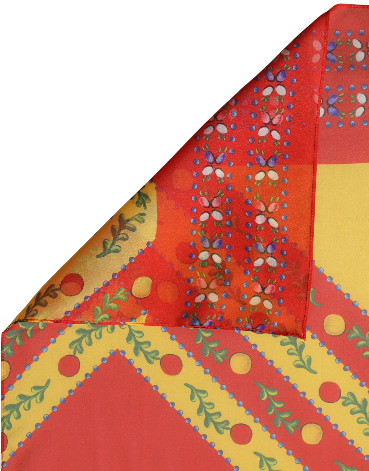 Dolce & Gabbana Dolce & Gabbana Multicolor Silk Geometric Square Foulard Women's Scarf