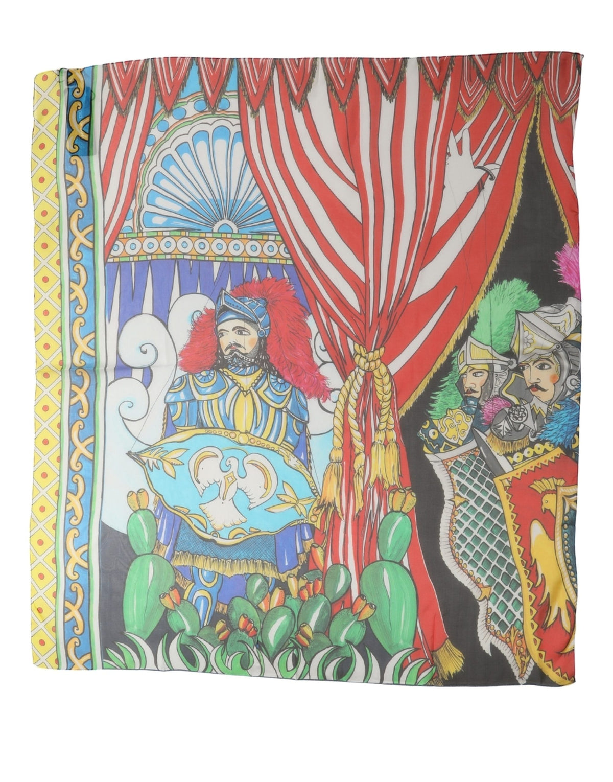 Dolce & Gabbana Dolce & Gabbana Multicolor Silk Printed Square Foulard Women's Scarf