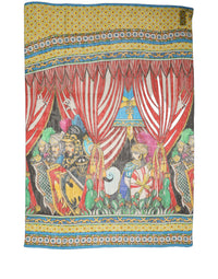 Dolce & Gabbana Dolce & Gabbana Multicolor Silk Printed Shawl Stole Women's Scarf