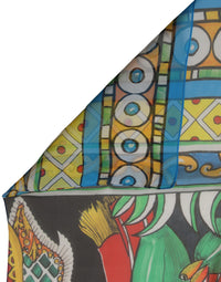 Dolce & Gabbana Dolce & Gabbana Multicolor Silk Printed Shawl Stole Women's Scarf