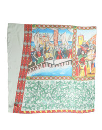 Dolce & Gabbana Dolce & Gabbana Multicolor Silk Printed Square Foulard Women's Scarf