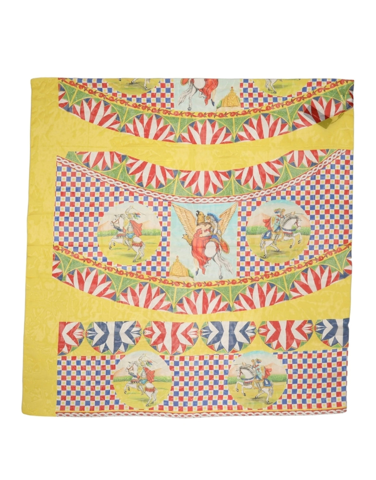 Dolce & Gabbana Dolce & Gabbana Multicolor Silk Carretto Foulard Women's Scarf