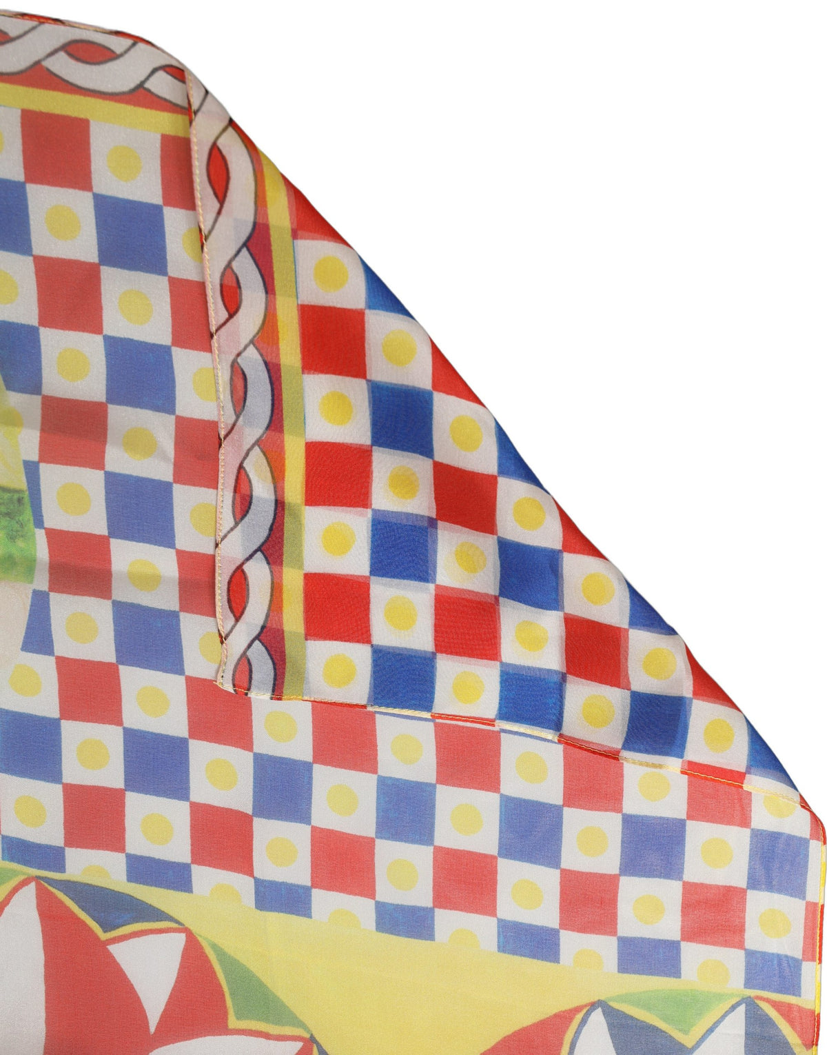 Dolce & Gabbana Dolce & Gabbana Multicolor Silk Carretto Foulard Women's Scarf