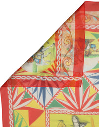 Dolce & Gabbana Dolce & Gabbana Multicolor Silk Carretto Print Foulard Women's Scarf