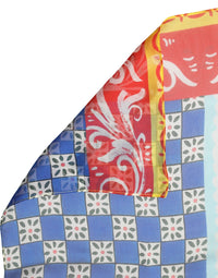 Dolce & Gabbana Dolce & Gabbana Multicolor Silk Carretto Shawl Stole Women's Scarf