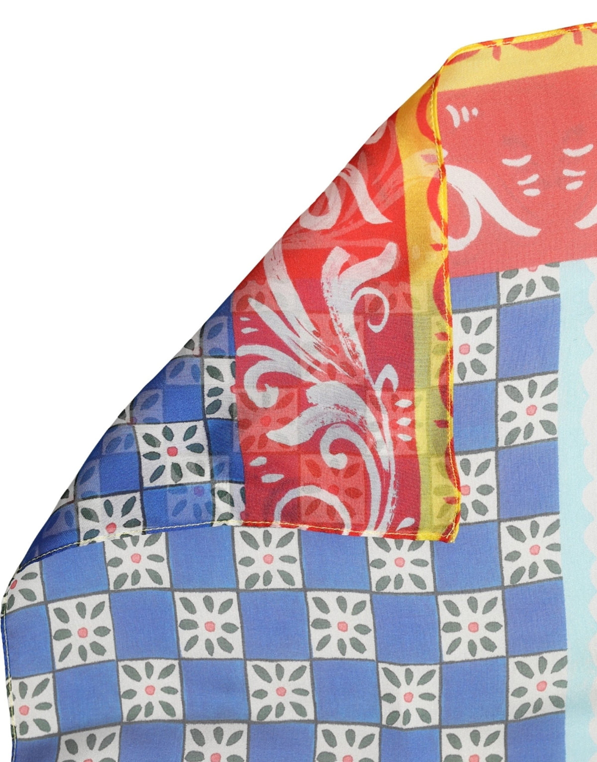 Dolce & Gabbana Dolce & Gabbana Multicolor Silk Carretto Shawl Stole Women's Scarf
