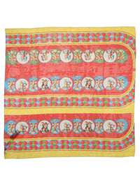 Dolce & Gabbana Dolce & Gabbana Multicolor Silk Carretto Print Foulard Women's Scarf
