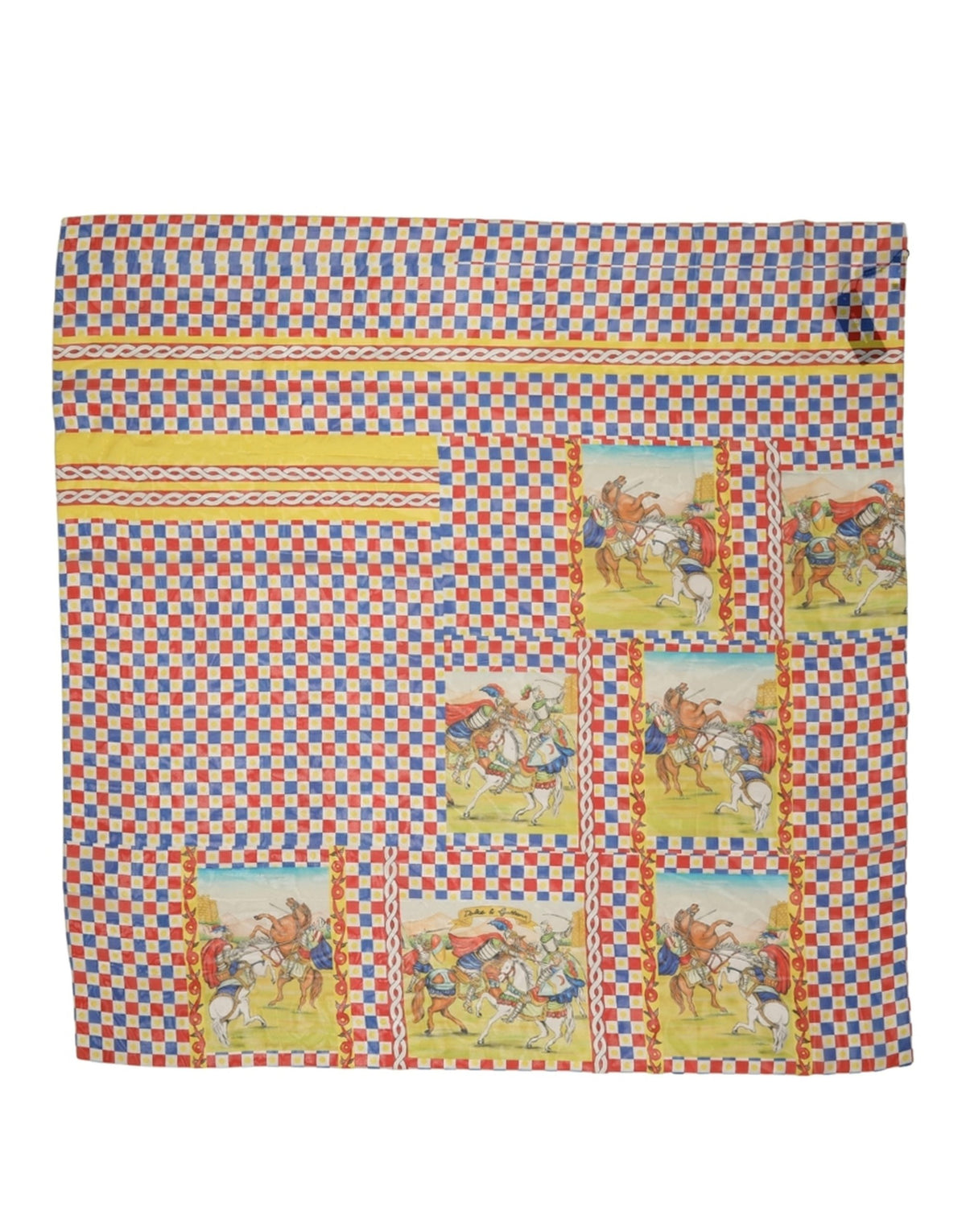 Dolce & Gabbana Dolce & Gabbana Multicolor Silk Carretto Foulard Women's Scarf