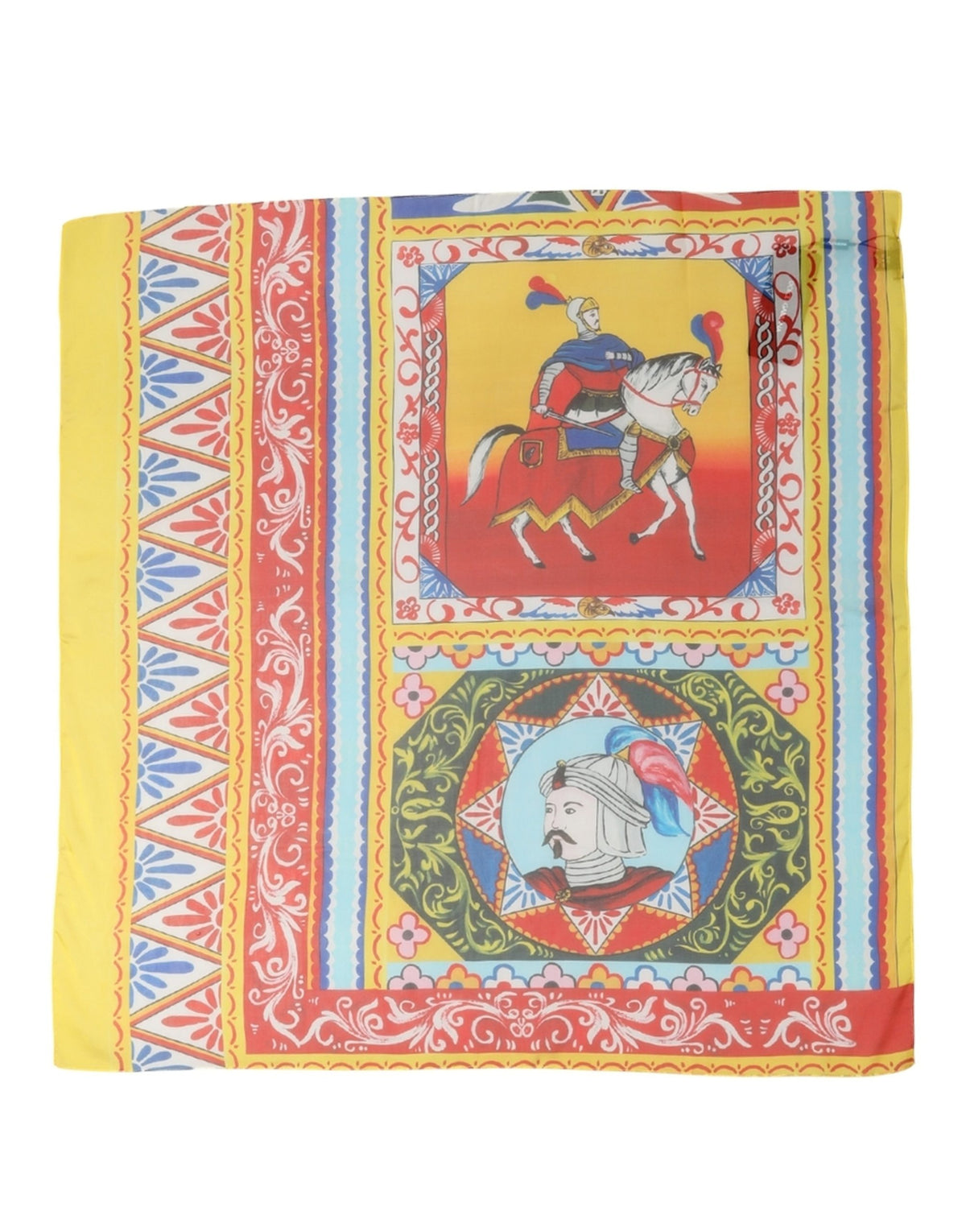 Dolce & Gabbana Dolce & Gabbana Multicolor Silk Printed Square Foulard Women's Scarf