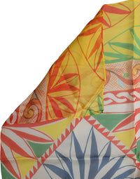 Dolce & Gabbana Dolce & Gabbana Multicolor Geometric Square Foulard Women's Scarf