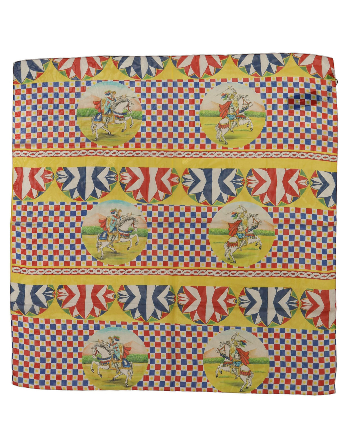 Dolce & Gabbana Dolce & Gabbana Multicolor Silk Carretto Foulard Women's Scarf