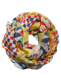 Dolce & Gabbana Dolce & Gabbana Multicolor Silk Carretto Foulard Women's Scarf