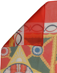 Dolce & Gabbana Dolce & Gabbana Multicolor Silk Printed Square Foulard Women's Scarf