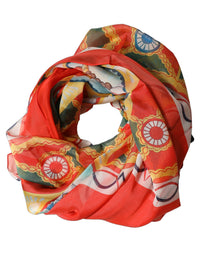 Dolce & Gabbana Dolce & Gabbana Multicolor Silk Printed Square Foulard Women's Scarf
