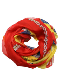 Dolce & Gabbana Dolce & Gabbana Multicolor Silk Printed Square Foulard Women's Scarf
