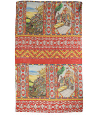 Dolce & Gabbana Dolce & Gabbana Multicolor Silk Printed Shawl Stole Women's Scarf