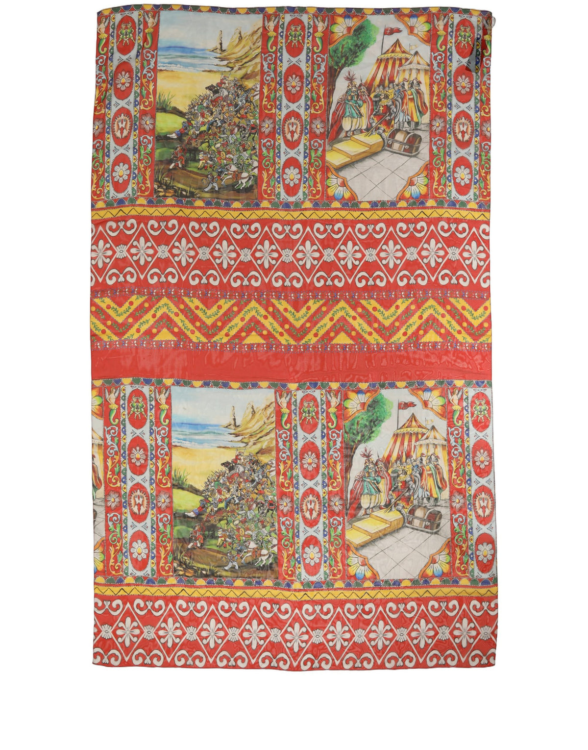 Dolce & Gabbana Dolce & Gabbana Multicolor Silk Printed Shawl Stole Women's Scarf