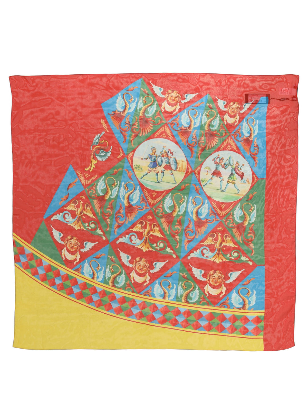 Dolce & Gabbana Dolce & Gabbana Multicolor Silk Printed Square Foulard Women's Scarf