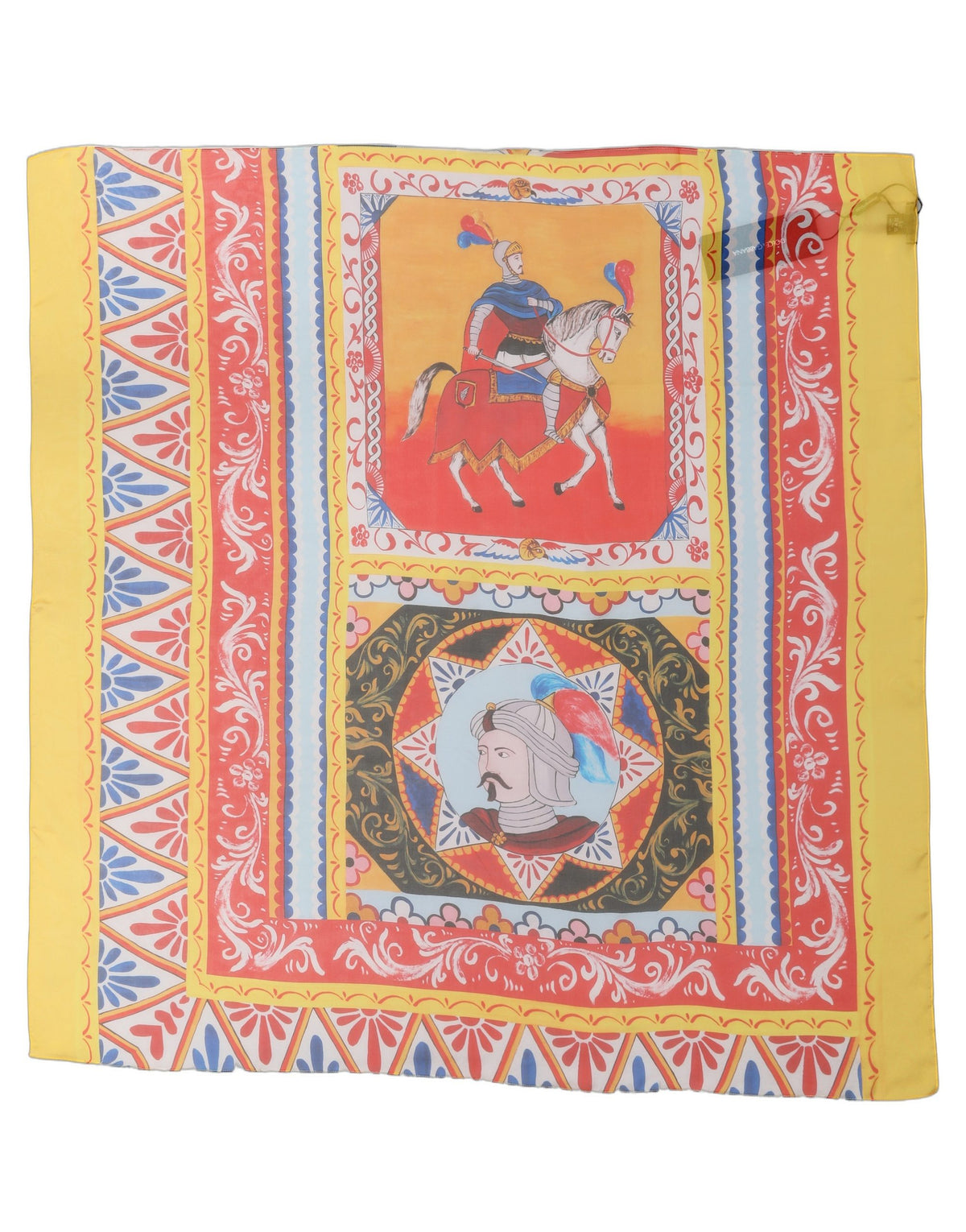 Dolce & Gabbana Dolce & Gabbana Multicolor Silk Printed Square Foulard Women's Scarf