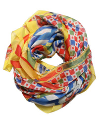 Dolce & Gabbana Dolce & Gabbana Multicolor Silk Carretto Print Stole Women's Scarf