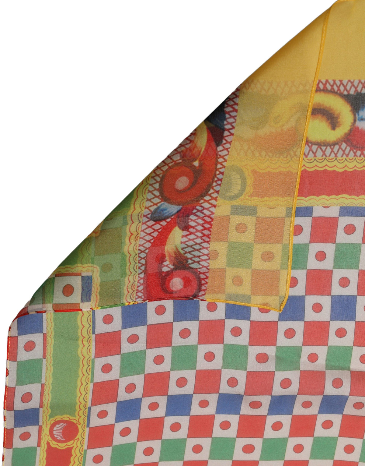 Dolce & Gabbana Dolce & Gabbana Multicolor Silk Carretto Print Stole Women's Scarf