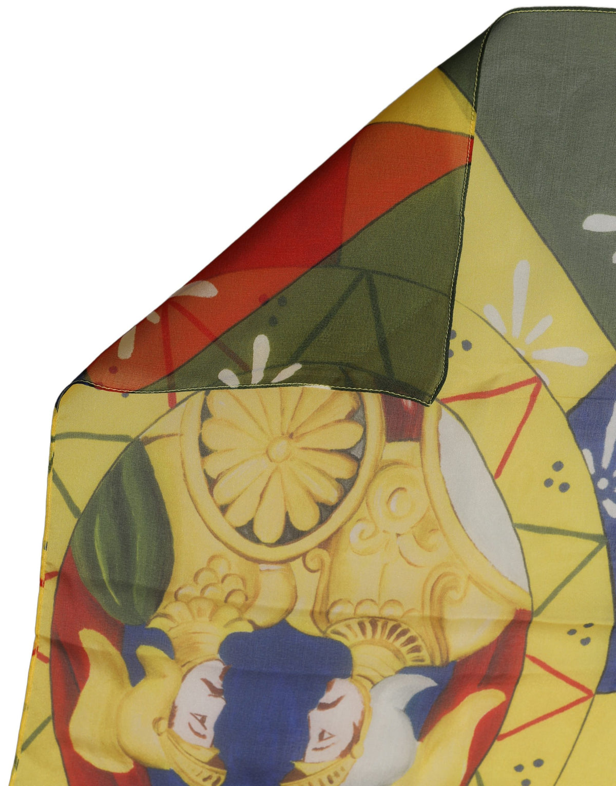 Dolce & Gabbana Dolce & Gabbana Multicolor Silk Printed Shawl Stole Women's Scarf