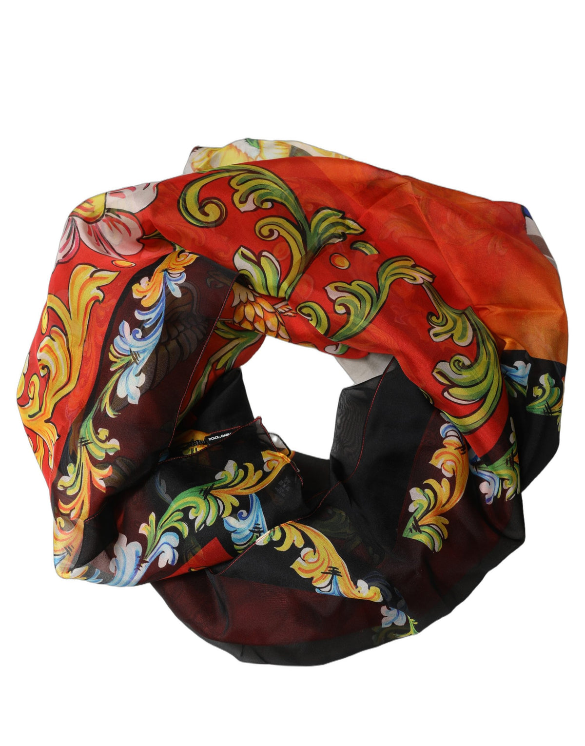 Dolce & Gabbana Dolce & Gabbana Multicolor Silk Printed Square Foulard Women's Scarf