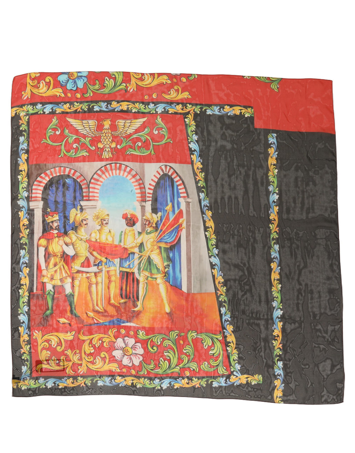 Dolce & Gabbana Dolce & Gabbana Multicolor Silk Printed Square Foulard Women's Scarf