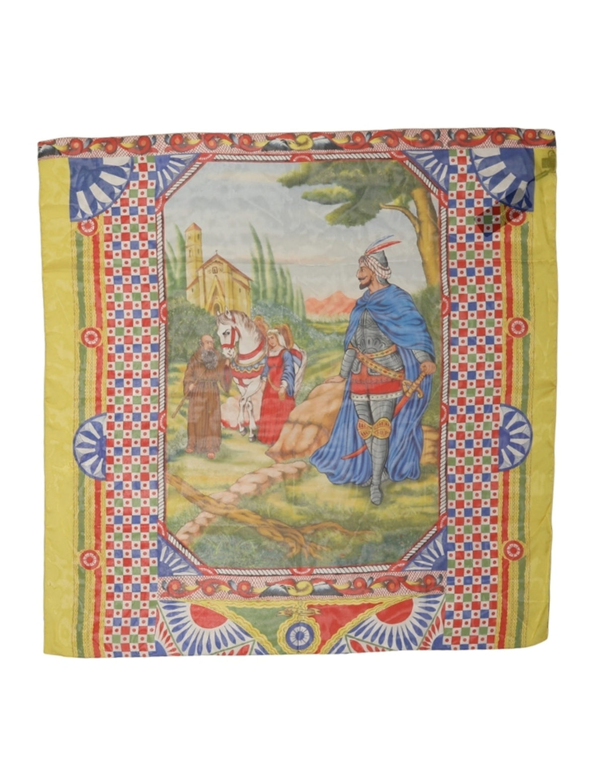 Dolce & Gabbana Dolce & Gabbana Multicolor Silk Carretto Foulard Women's Scarf