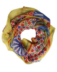Dolce & Gabbana Dolce & Gabbana Multicolor Silk Carretto Foulard Women's Scarf