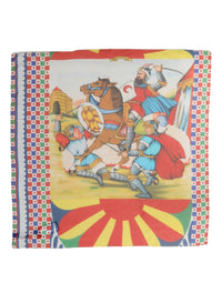 Dolce & Gabbana Dolce & Gabbana Multicolor Silk Printed Square Foulard Women's Scarf