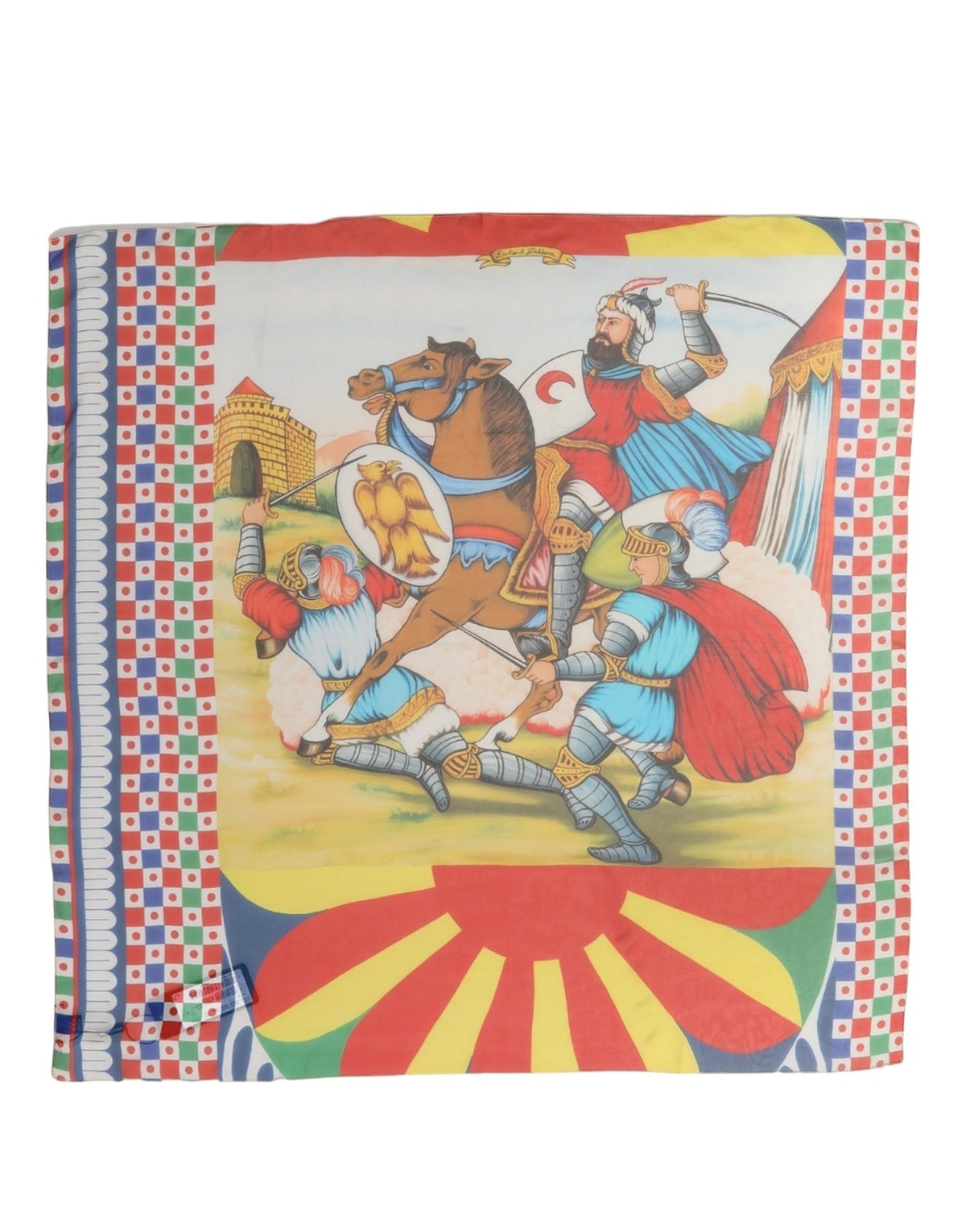 Dolce & Gabbana Dolce & Gabbana Multicolor Silk Printed Square Foulard Women's Scarf