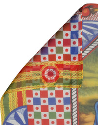 Dolce & Gabbana Dolce & Gabbana Multicolor Silk Printed Square Foulard Women's Scarf