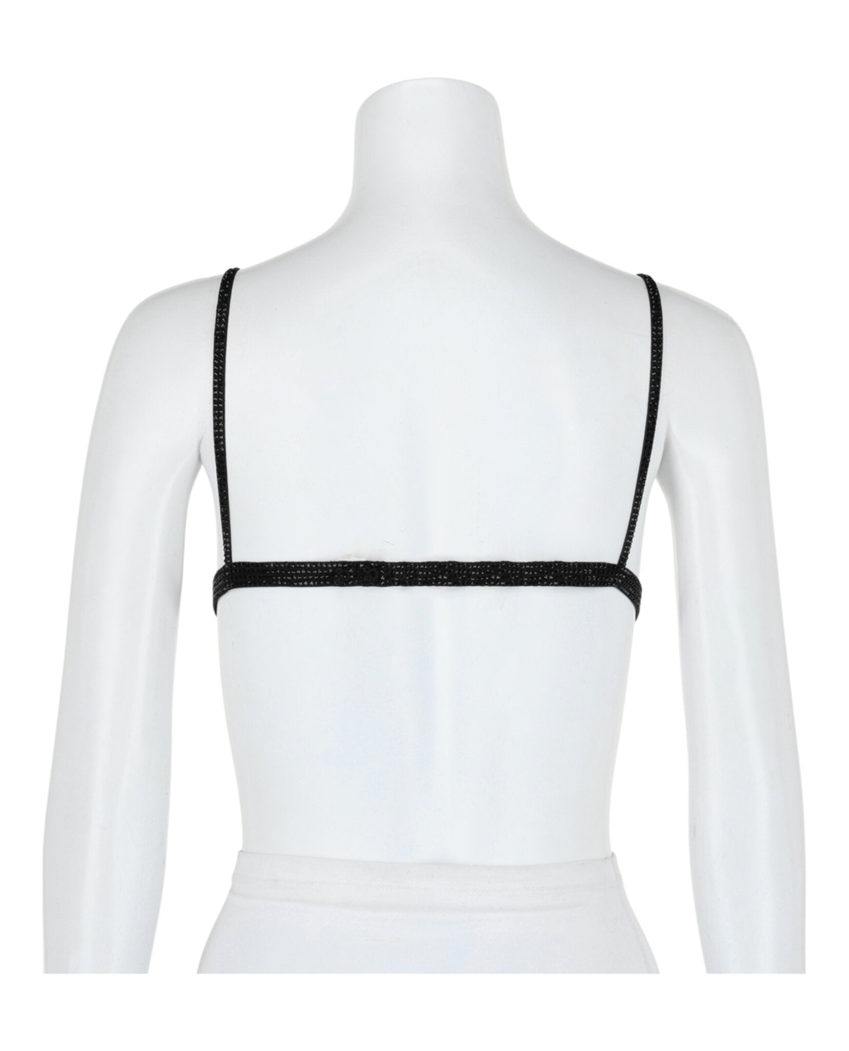 Ferragamo Womens Crystal Embellished Triangle Bralette