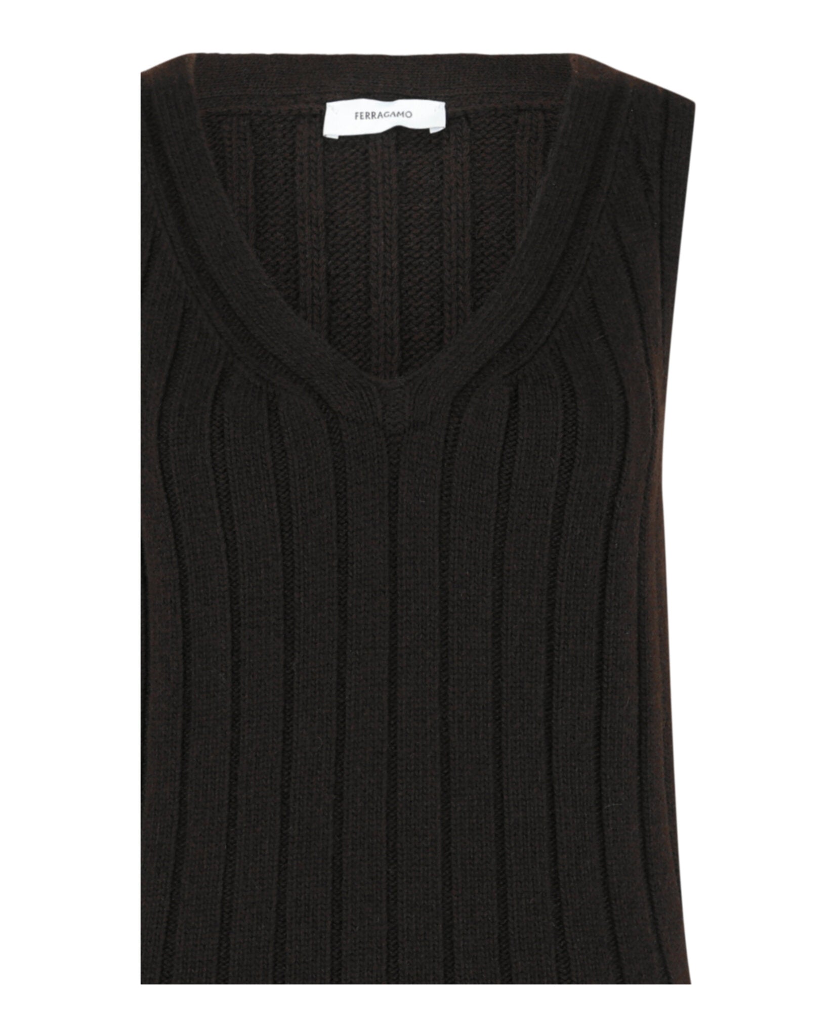 Ferragamo Womens Ribbed Knit Dress