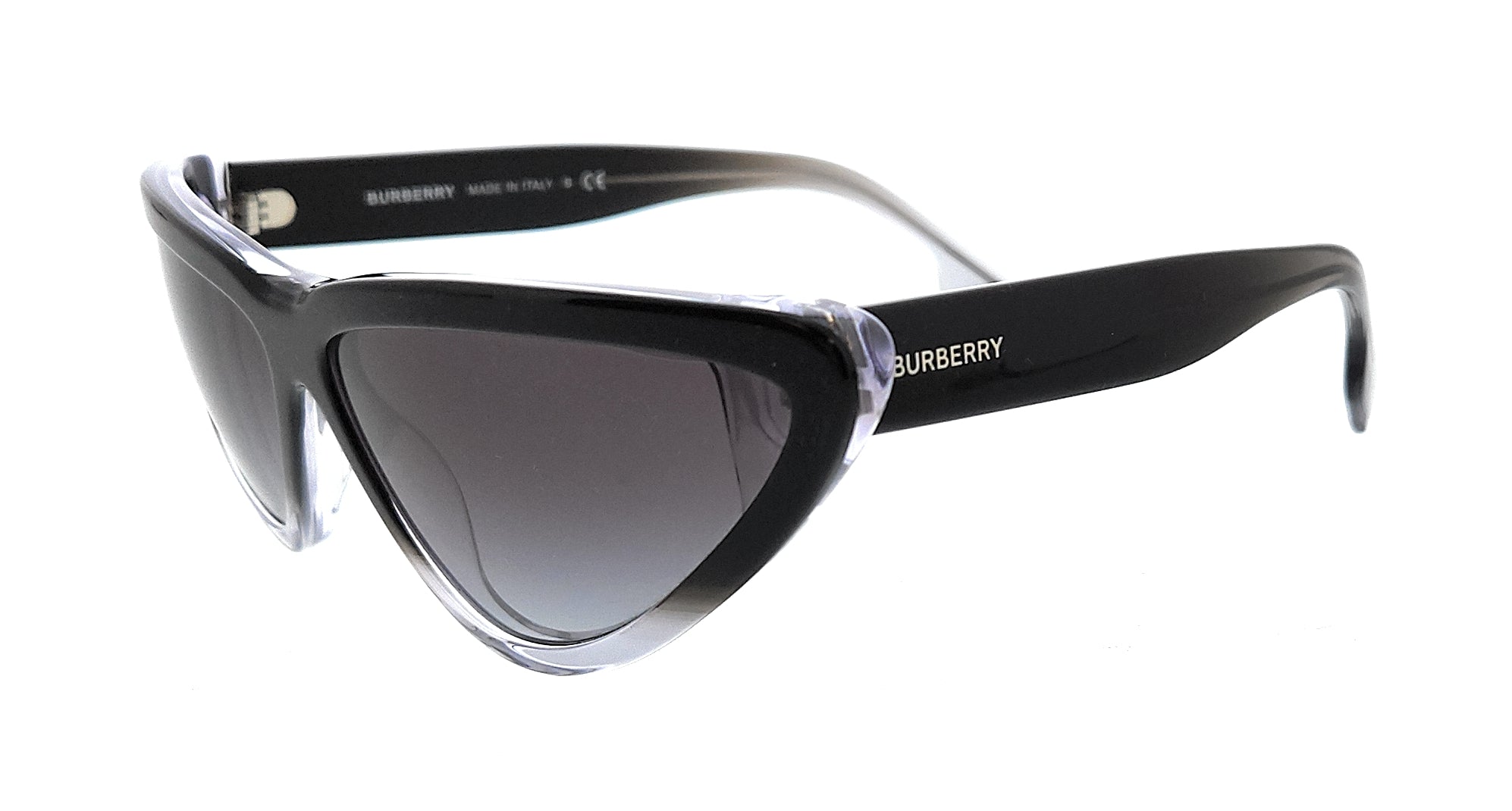 Burberry Top black grad on transparent Cateye 0BE4292 38058G Sunglasses